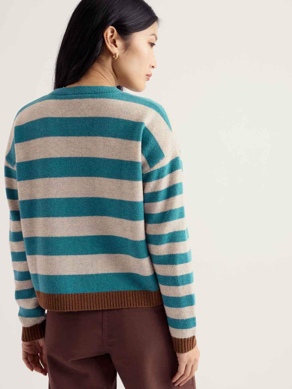 Seasalt Pinwell Striped Cardigan - Bright Shape Estuary Mix
