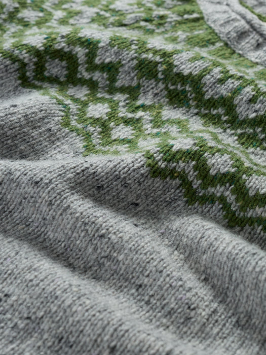 Seasalt Port Kinnis Fair Isle Jumper Wag Tail Tor Forest Green