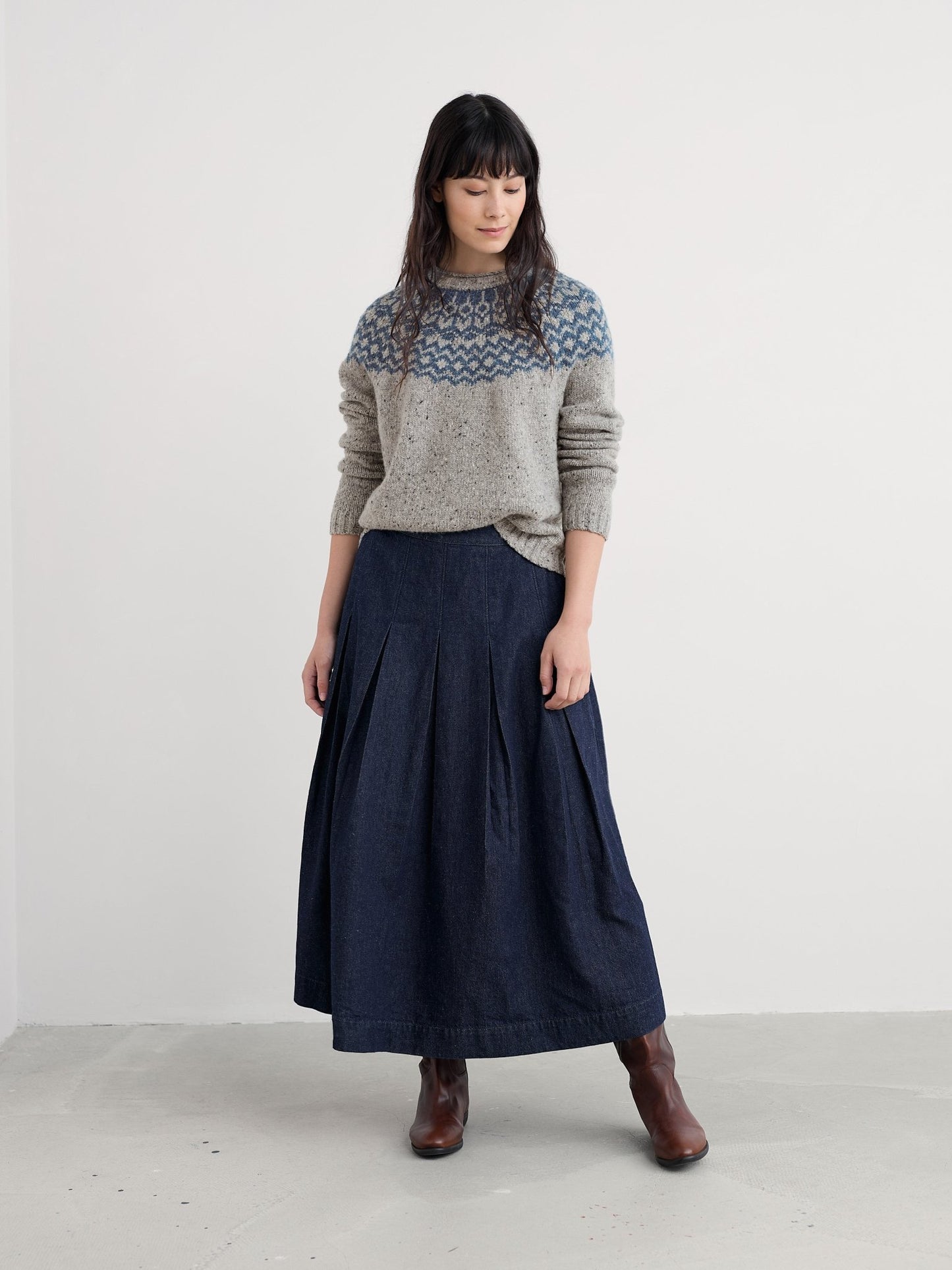 picture of Seasalt Port Kinnis Merino Jumper - Wagtail Tor Shore - Number Two - womens - fashion - clothing - Seasalt 3