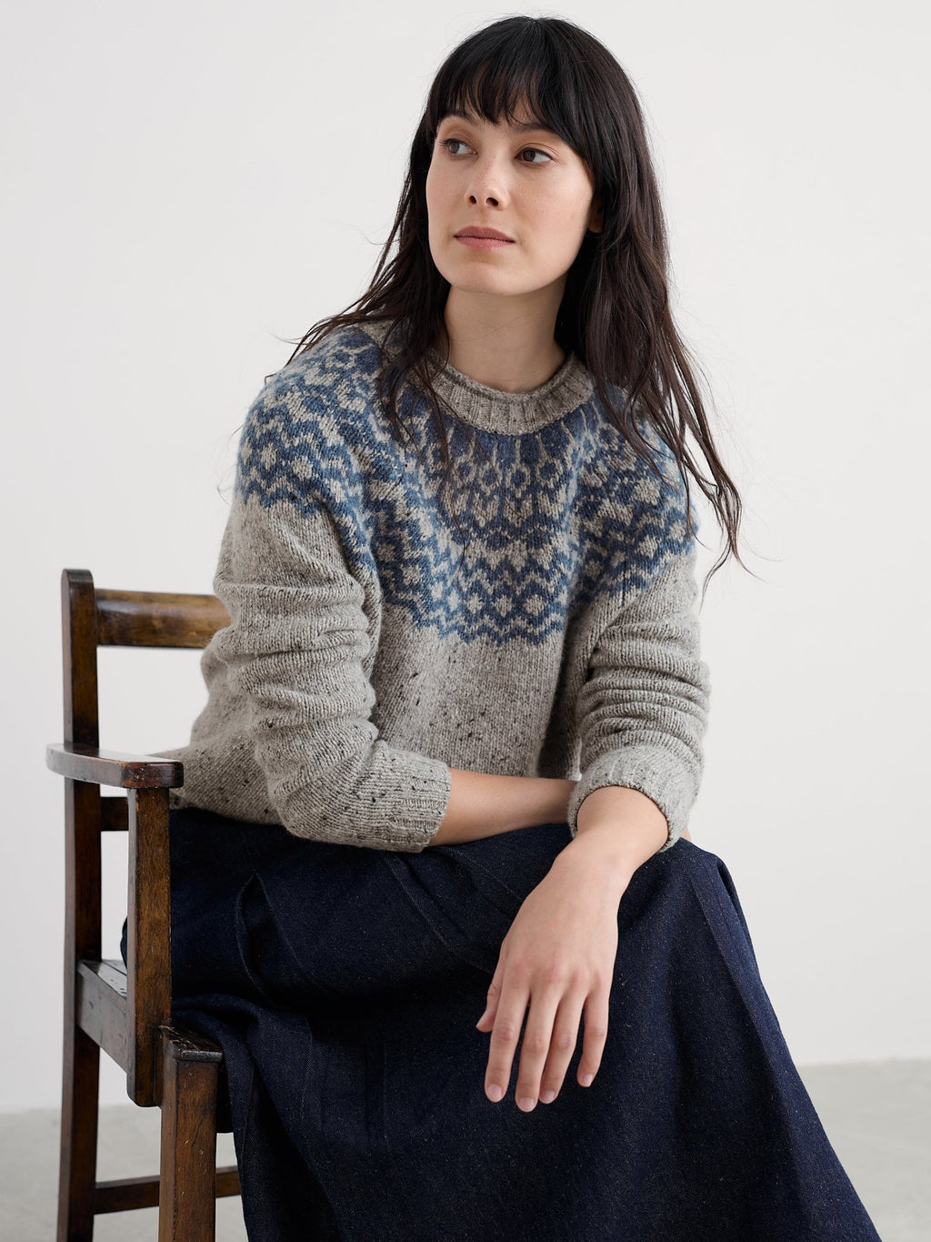 picture of Seasalt Port Kinnis Merino Jumper - Wagtail Tor Shore - Number Two - womens - fashion - clothing - Seasalt 1