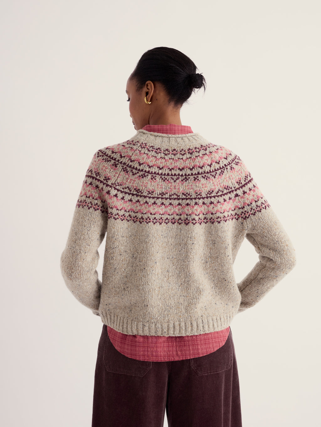 Seasalt Port Kinnis Jumper Merino - Dark Rose Mix