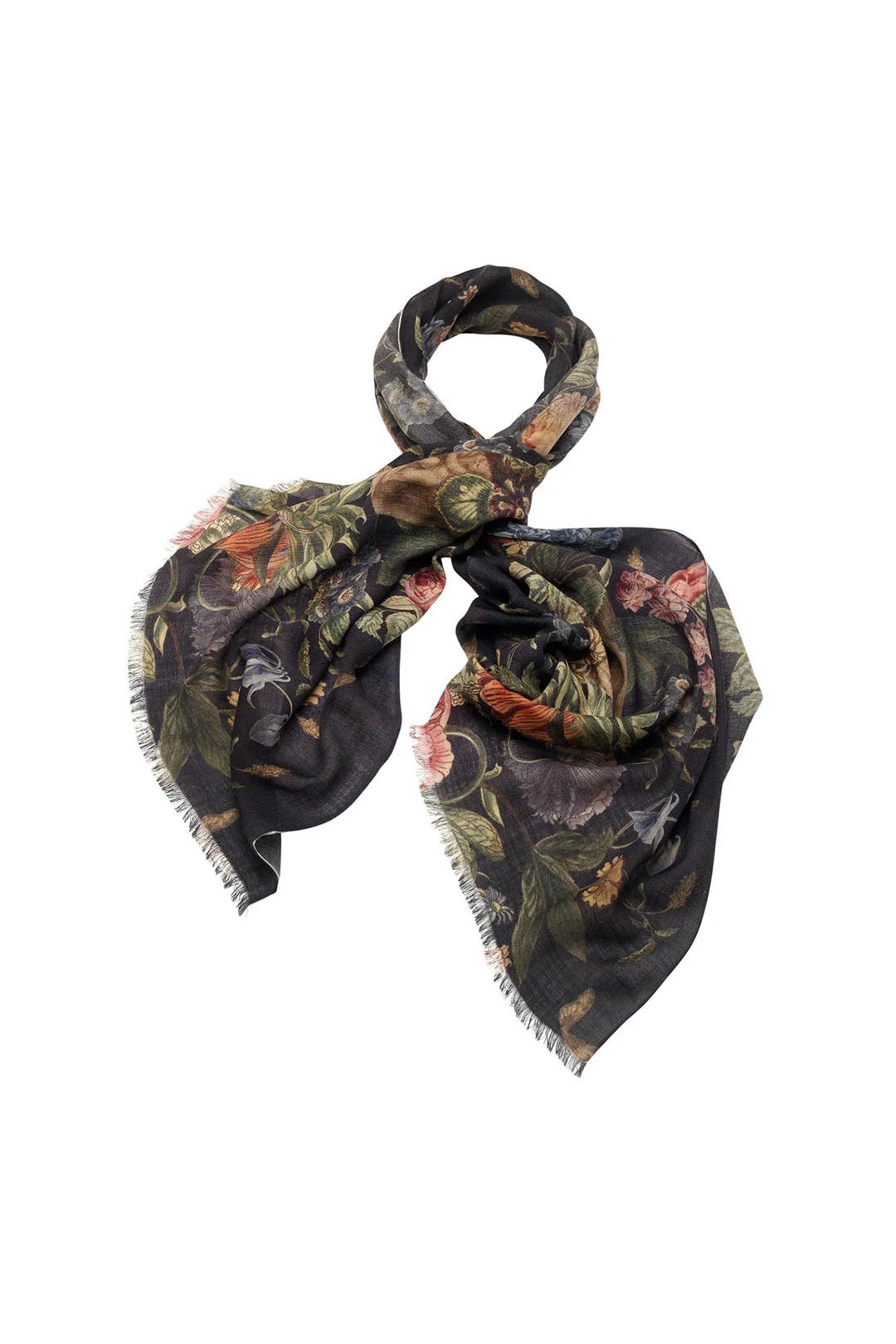 picture of One Hundred Stars Wool Scarf Primula Black - Number Two - womens - fashion - accessories - One Hundred Stars 4
