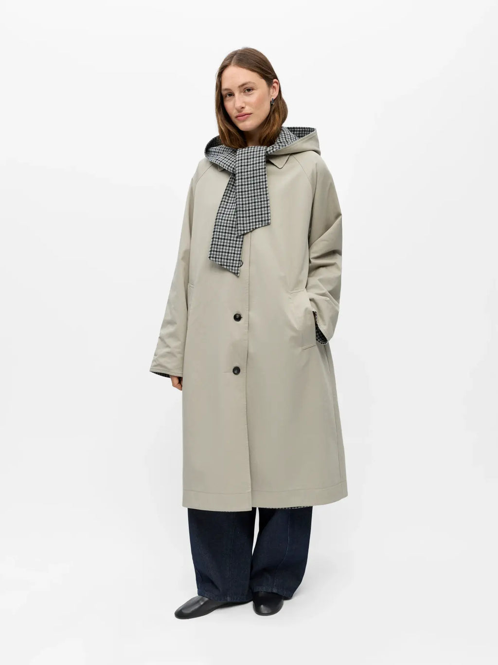 Object Holly Reversible Coat - Opal Grey