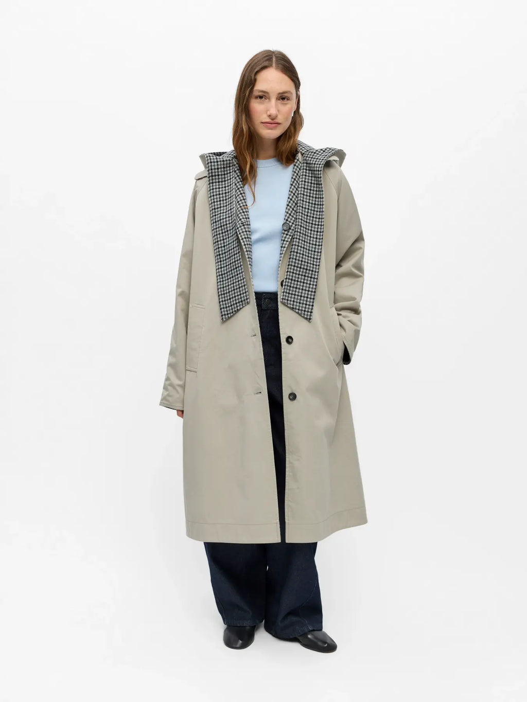 Object Holly Reversible Coat - Opal Grey