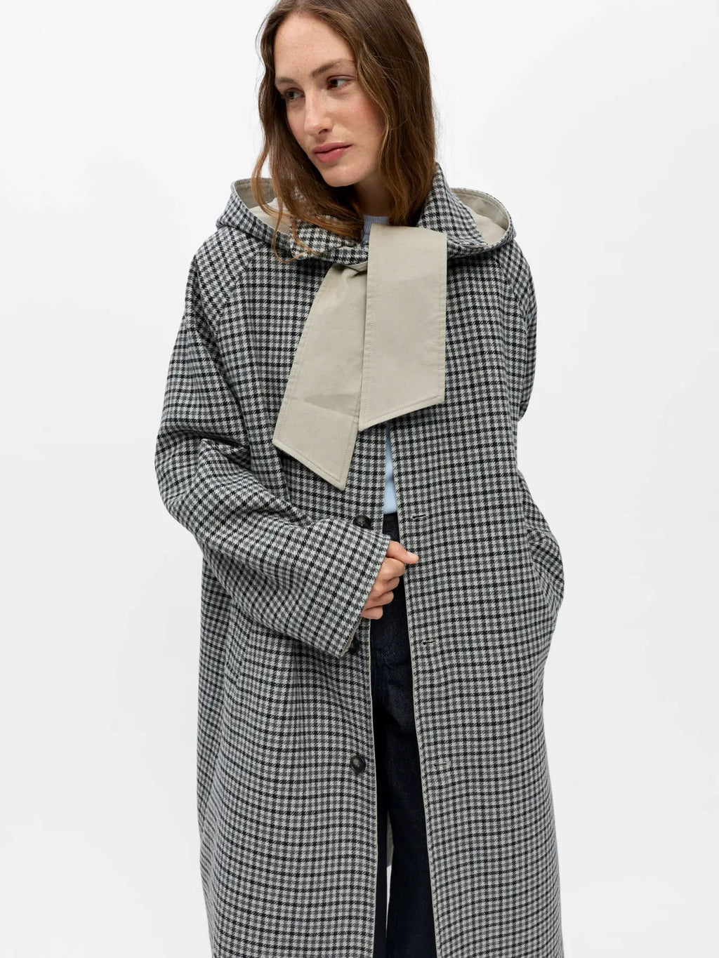 Object Holly Reversible Coat - Opal Grey