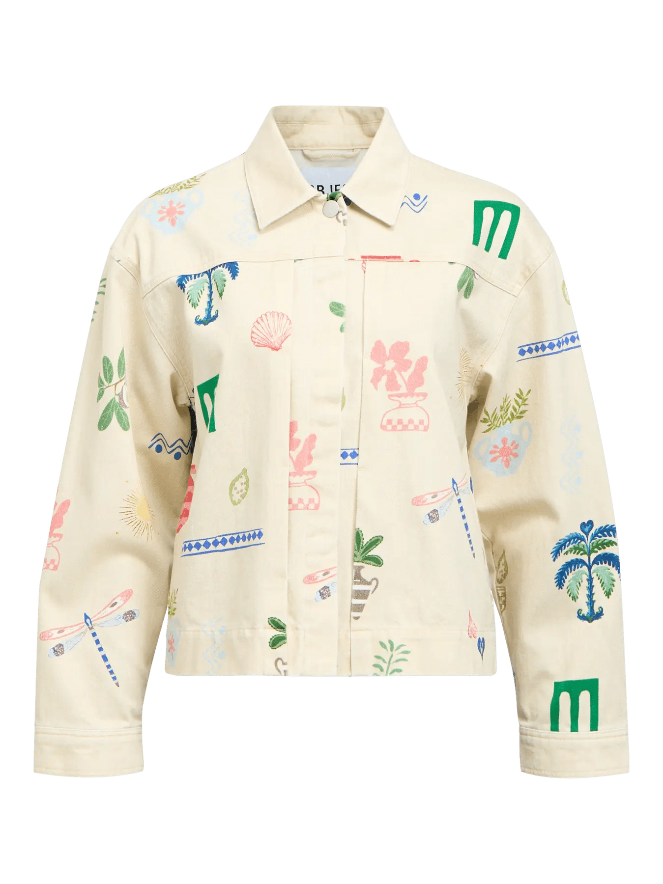 picture of Object Ally Printed Jacket - Hummus Multi - Number Two - womens - fashion - clothing - Object 4