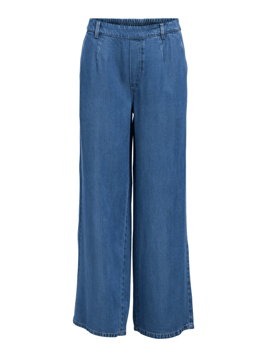 picture of Object Frame Lisa Trouser - Medium Blue Denim - Number Two - womens - fashion - clothing - Object 1
