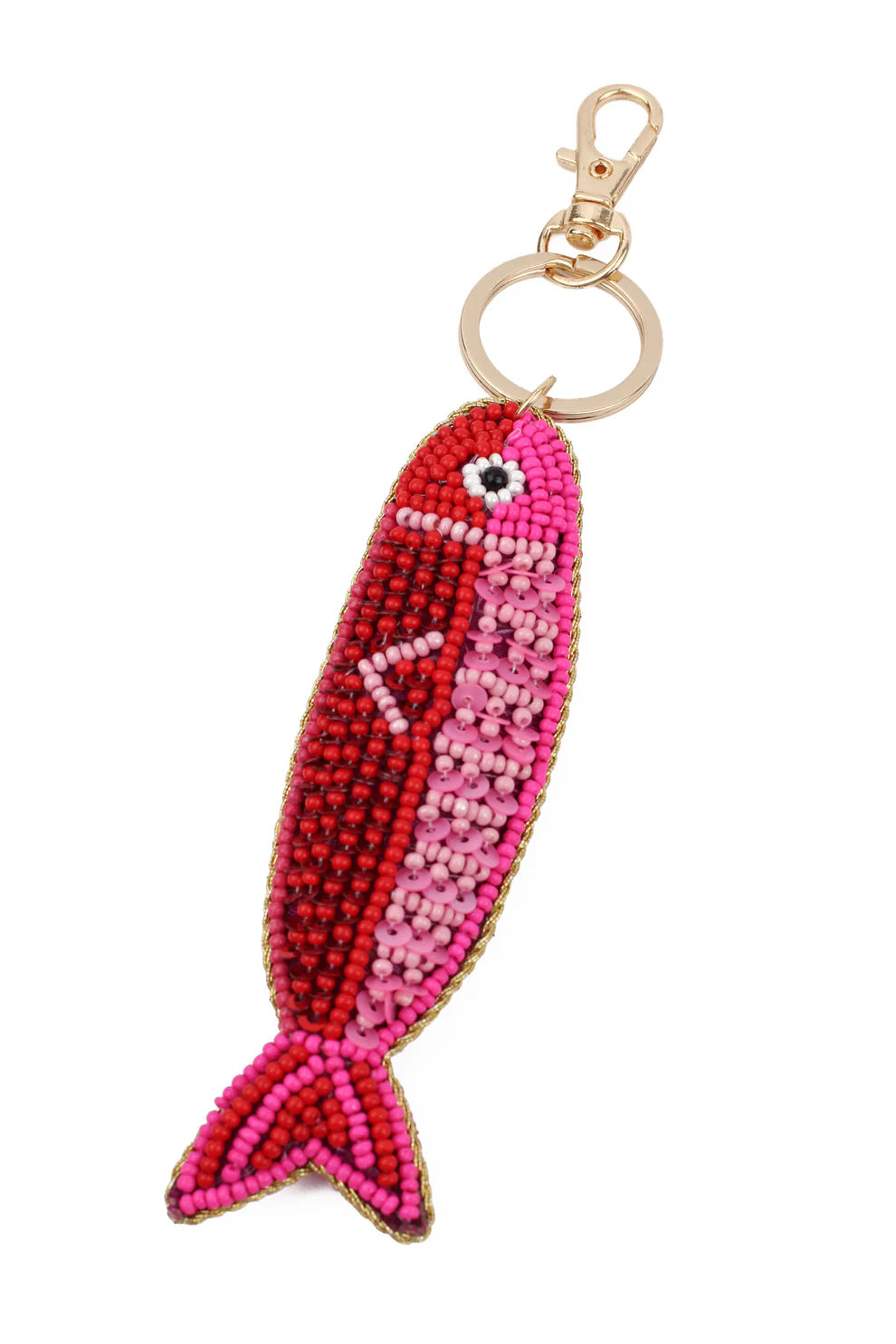 My Doris Keyring/Bag Charm - Red/Pink Fish