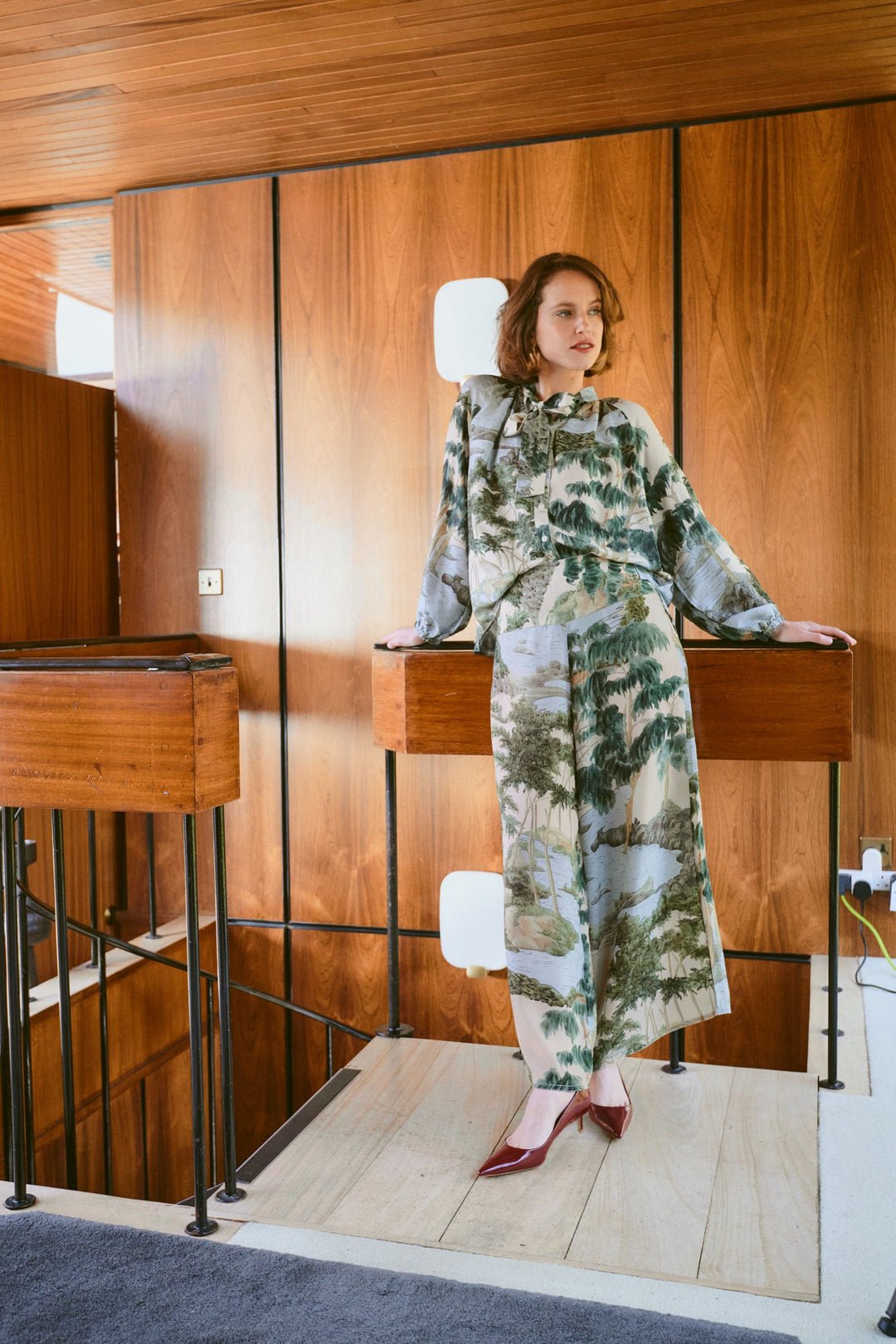 picture of One Hundred Stars Palazzo Pants Rivers & Trees Natural - Number Two - womens - fashion - clothing - One Hundred Stars 3