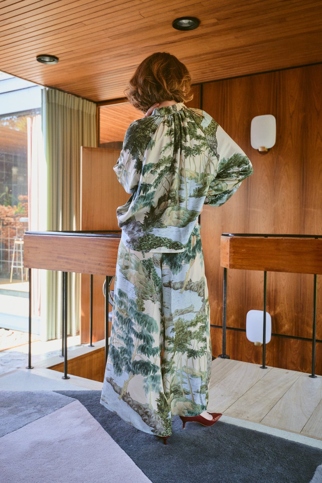 picture of One Hundred Stars Palazzo Pants Rivers & Trees Natural - Number Two - womens - fashion - clothing - One Hundred Stars 4