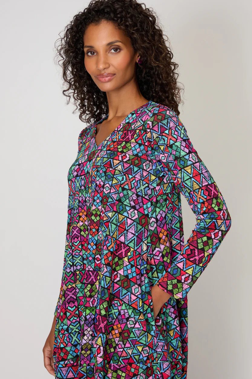 picture of Sahara Peruvian Patchwork Jersey Bubble Dress - Multi - Number Two - womens - fashion - clothing - Sahara 2