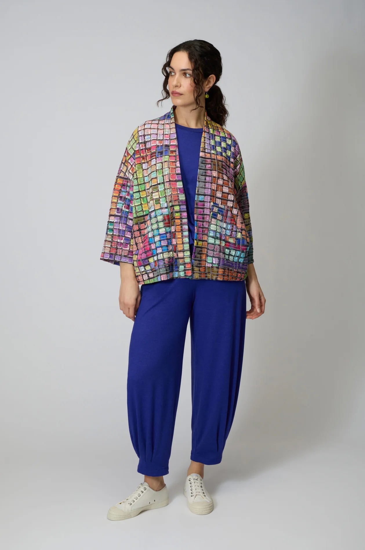 picture of Sahara Coloured Glass Tiles Jersey Jacket - Multi - Number Two - womens - fashion - clothing - Sahara 4
