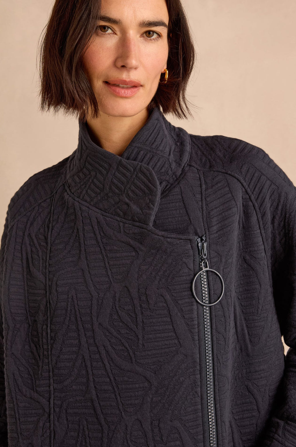 picture of Sahara Quilted Zip Through Jacket - Night Blue - Number Two - womens - fashion - clothing - Sahara 2