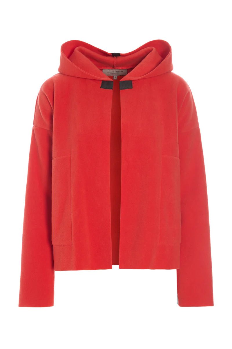 picture of Henriette Steffensen Sporty Cardigan - Tomato - Number Two - womens - fashion - clothing - Henriette Steffensen 1