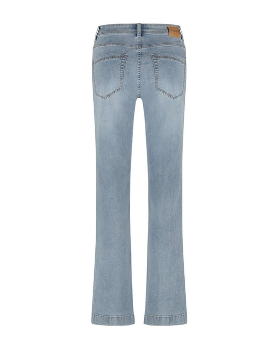 Red Button Colette Front Patch Pockets Bleach Jeans