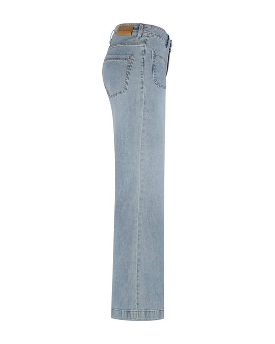 Red Button Colette Front Patch Pockets Bleach Jeans