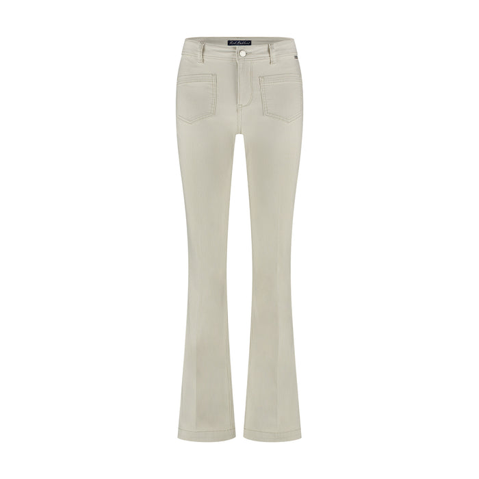 Red Button Babette Patch Pockets Denim Stripe