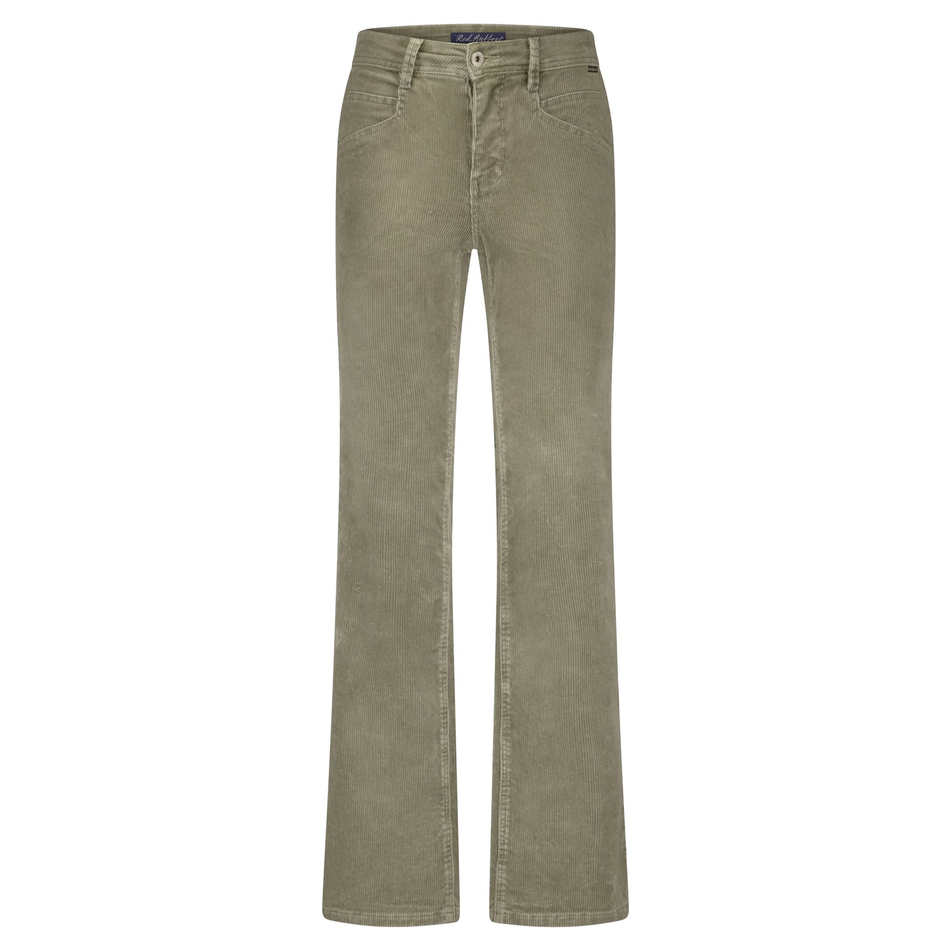 picture of Red Button Bibette Cord Trousers - Olive - Number Two - womens - fashion - clothing - Red Button 1