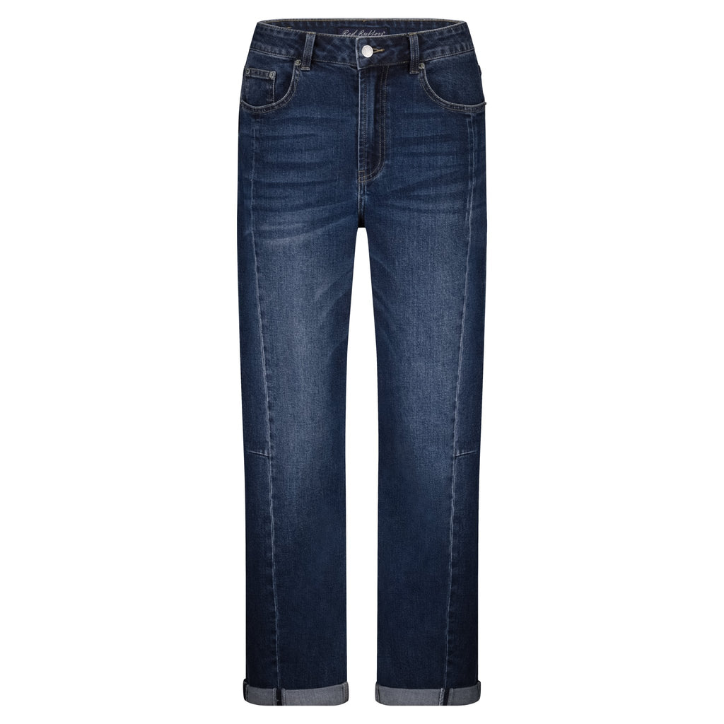picture of Red Button Caitlin Sidepatch Jean -Dark Stone Used Denim - Number Two - womens - fashion - clothing - Red Button 1