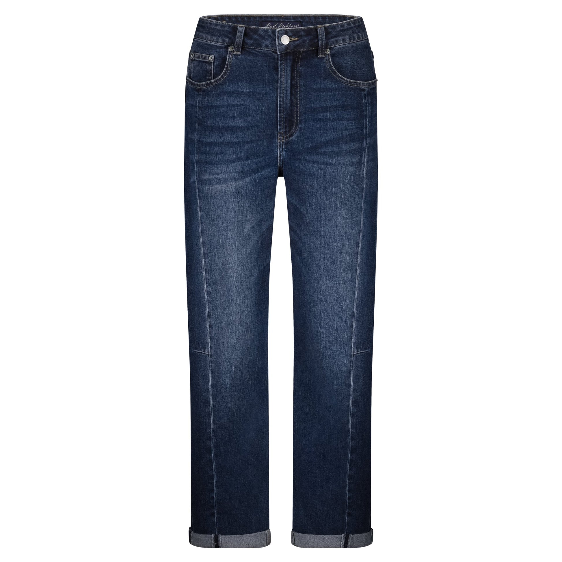 picture of Red Button Caitlin Sidepatch Jean - Dark Stone Used Denim - Number Two - womens - fashion - clothing - Red Button 1