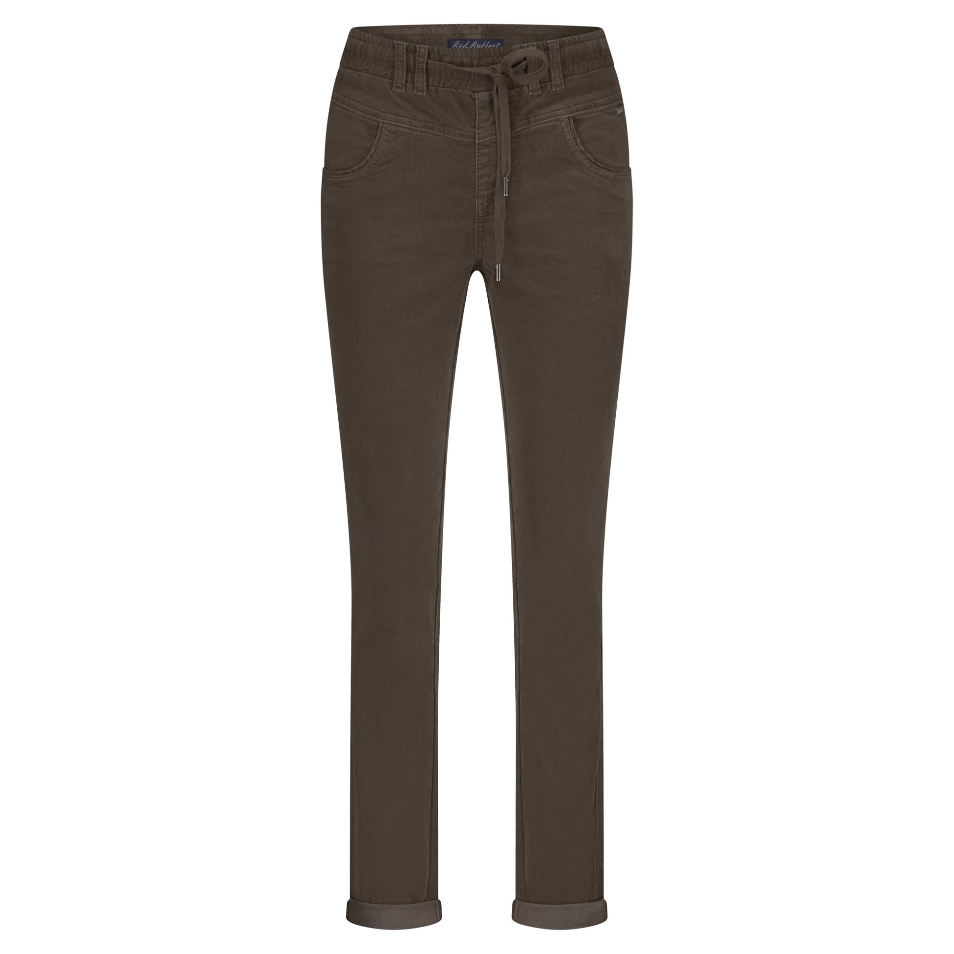 picture of Red Button Tessy Velvet Jogger - Mud - Number Two - womens - fashion - clothing - Red Button 1