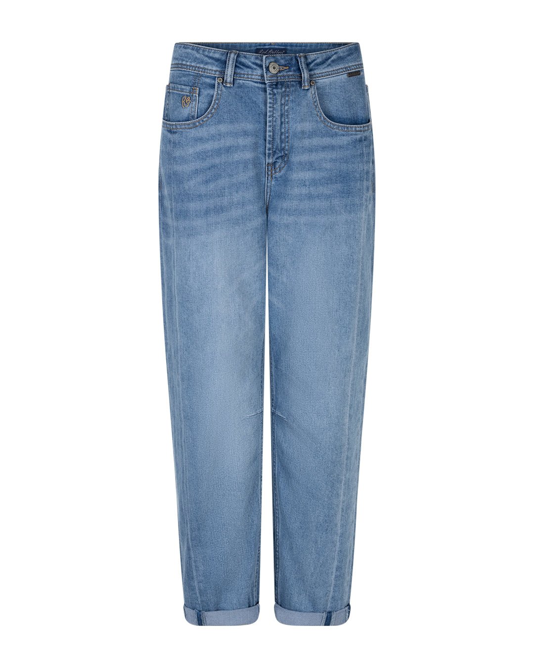 picture of Red Button Caitlin Sidepatch Jean - Mid Stone Used Denim - Number Two - womens - fashion - clothing - Red Button 1
