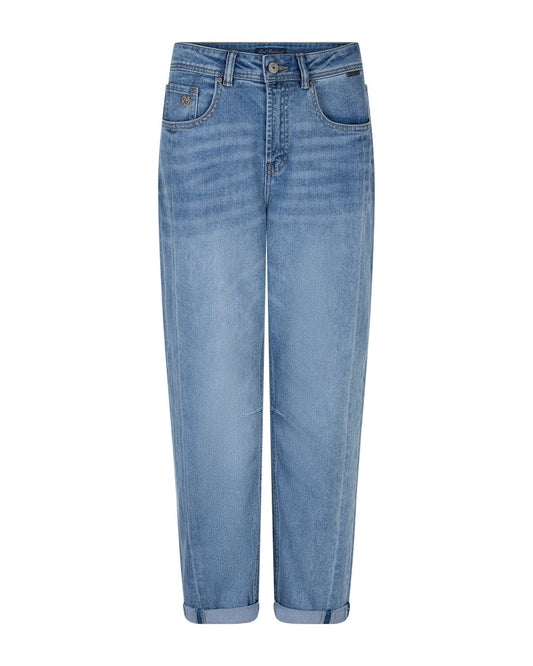 picture of Red Button Caitlin Sidepatch Jean - Mid Stone Used Denim - Number Two - womens - fashion - clothing - Red Button 1