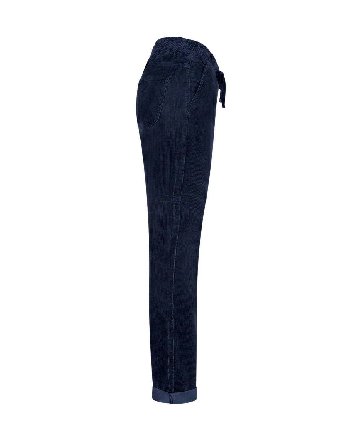 Red Button Tessy Cord Trouser - Navy