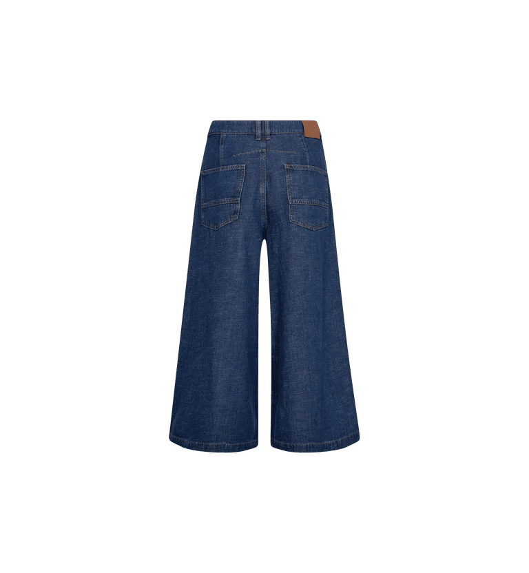 picture of Mos Mosh Culotte Arge Jeans - Dark Blue Cropped - Number Two - womens - fashion - clothing - Mos Mosh 6
