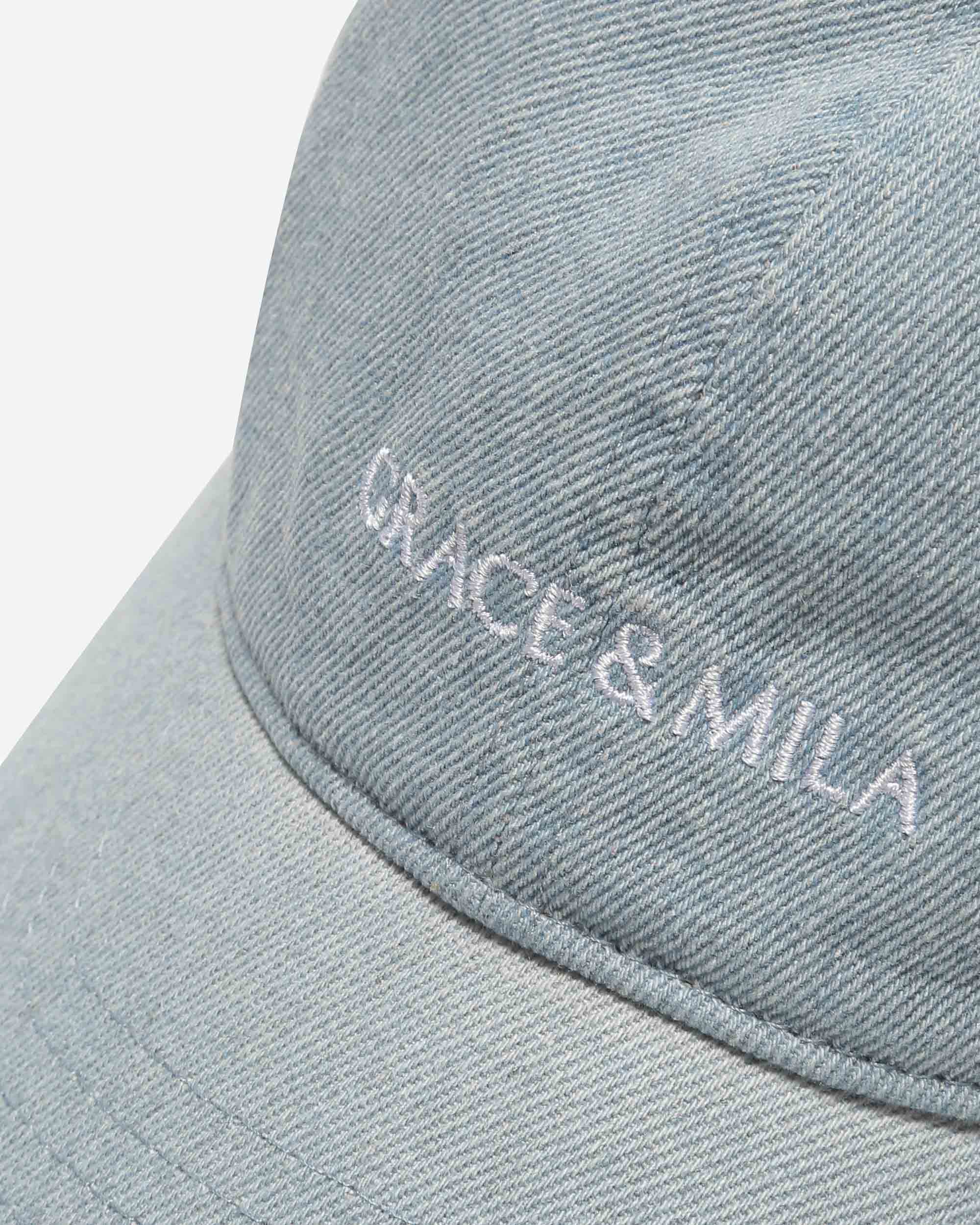 picture of Grace & Mila Slimane Cap - Sky Blue Denim - Number Two - womens - fashion - accessories - Grace & Mila 5