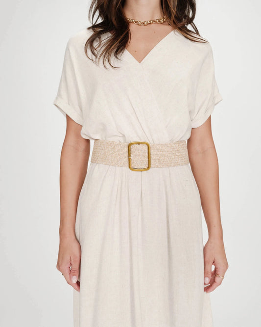 picture of Grace & Mila POPCORN Belt - Ecru - Number Two - womens - fashion - accessories - Grace & Mila 1