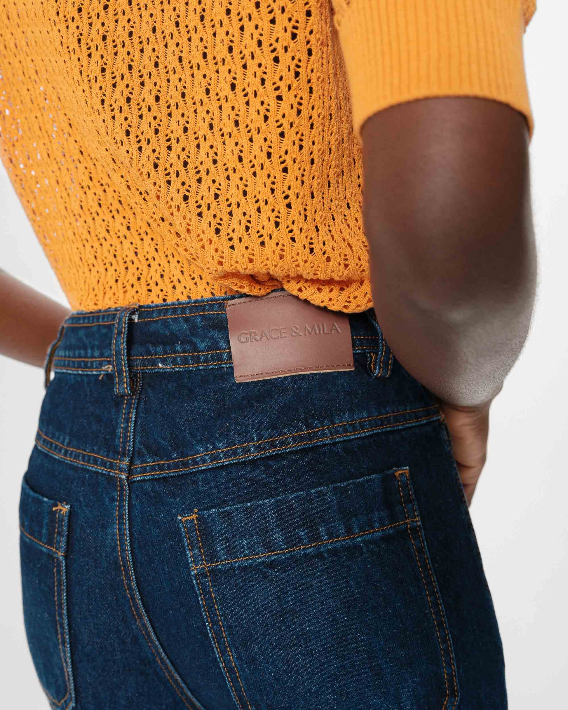 picture of Grace & Mila Joe Jean - Dark Blue Denim - Number Two - womens - fashion - clothing - Grace & Mila 7