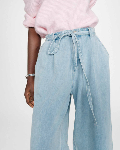 picture of Grace & Mila Pompon Jean - Sky Blue Denim - Number Two - womens - fashion - clothing - Grace & Mila 2