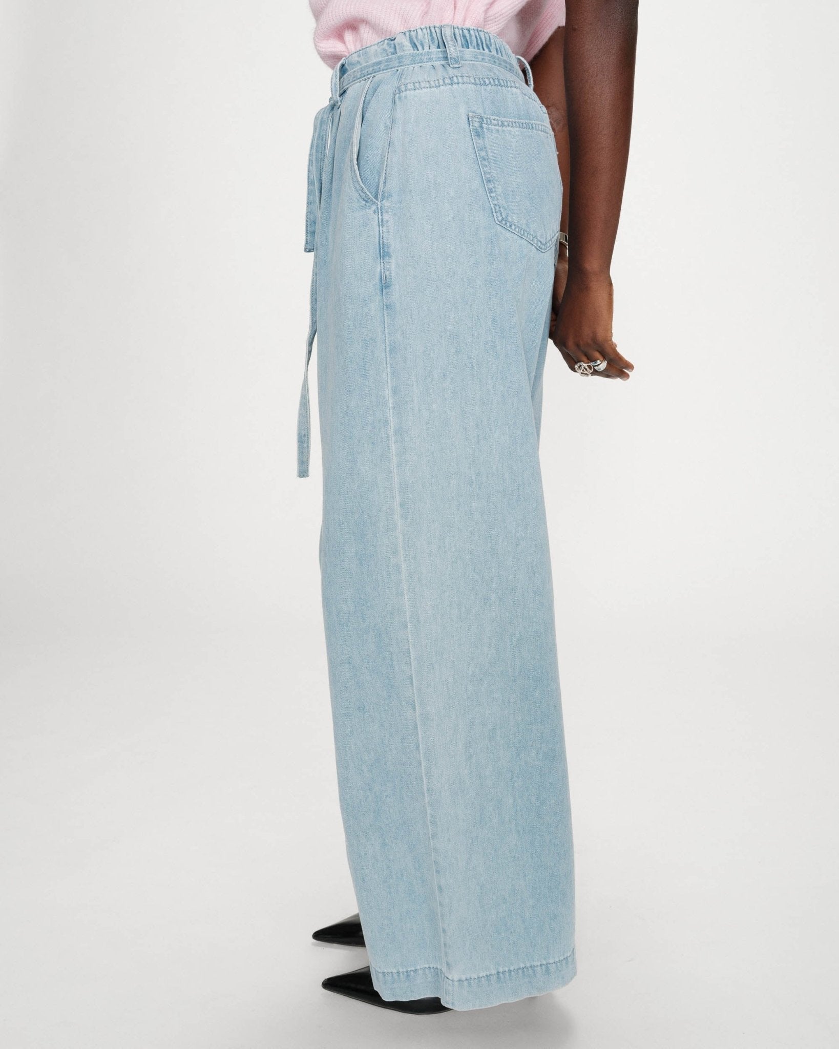 picture of Grace & Mila Pompon Jean - Sky Blue Denim - Number Two - womens - fashion - clothing - Grace & Mila 3
