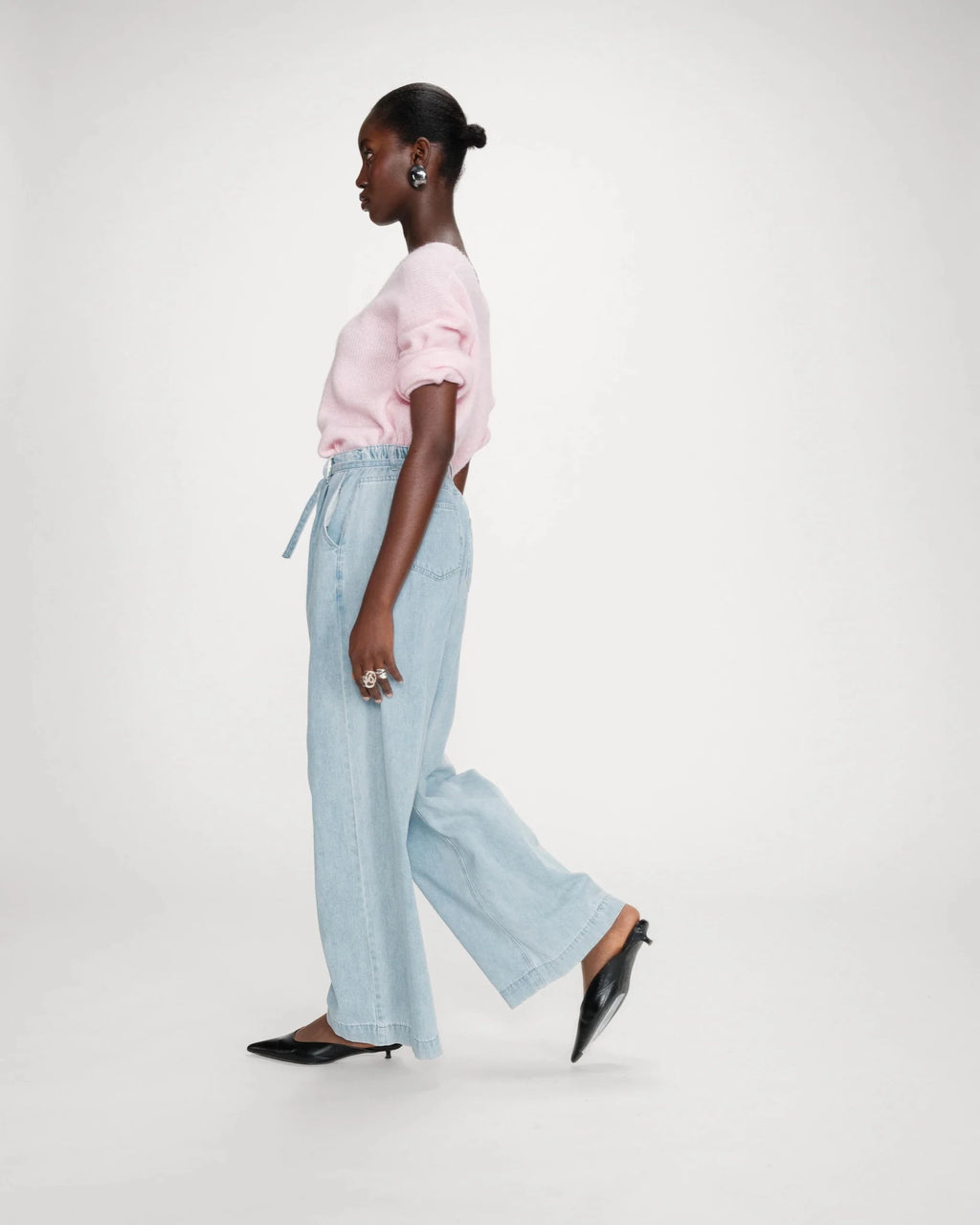 picture of Grace & Mila Pompon Jean - Sky Blue Denim - Number Two - womens - fashion - clothing - Grace & Mila 4