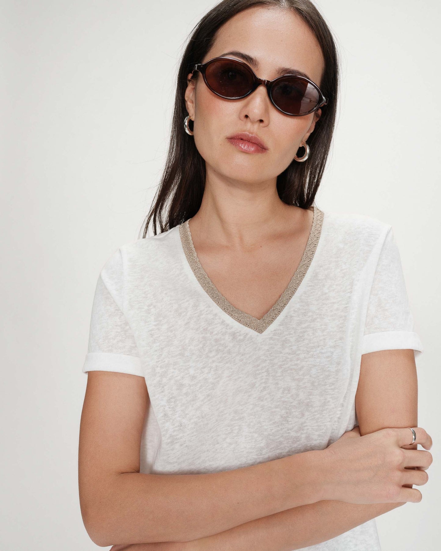 picture of Grace & Mila Vasco T-Shirt - Ivory - Number Two - womens - fashion - clothing - Grace & Mila 1