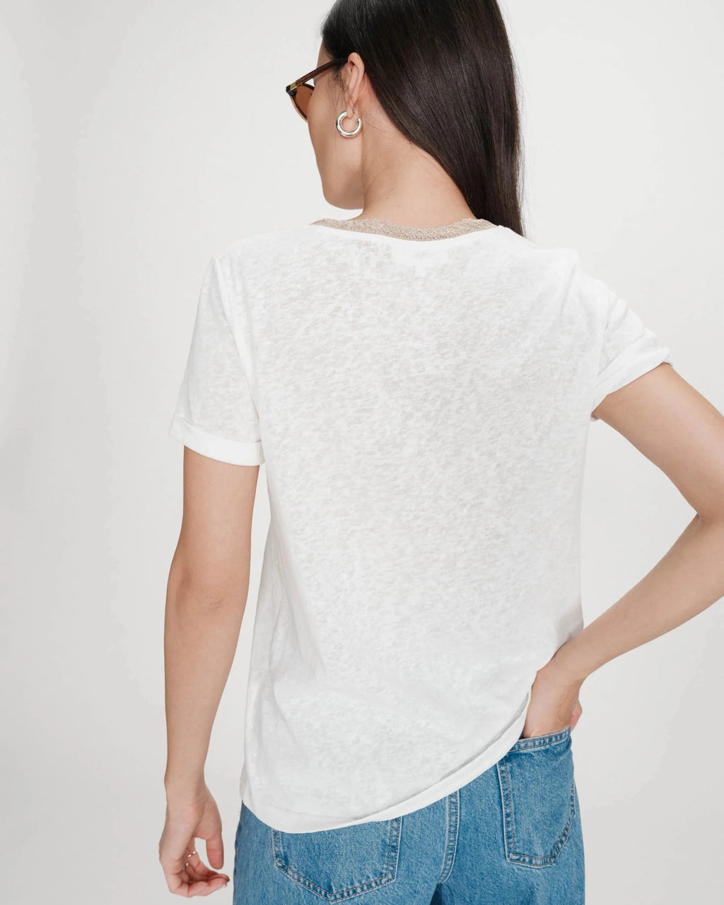 picture of Grace & Mila Vasco T-Shirt - Ivory - Number Two - womens - fashion - clothing - Grace & Mila 4