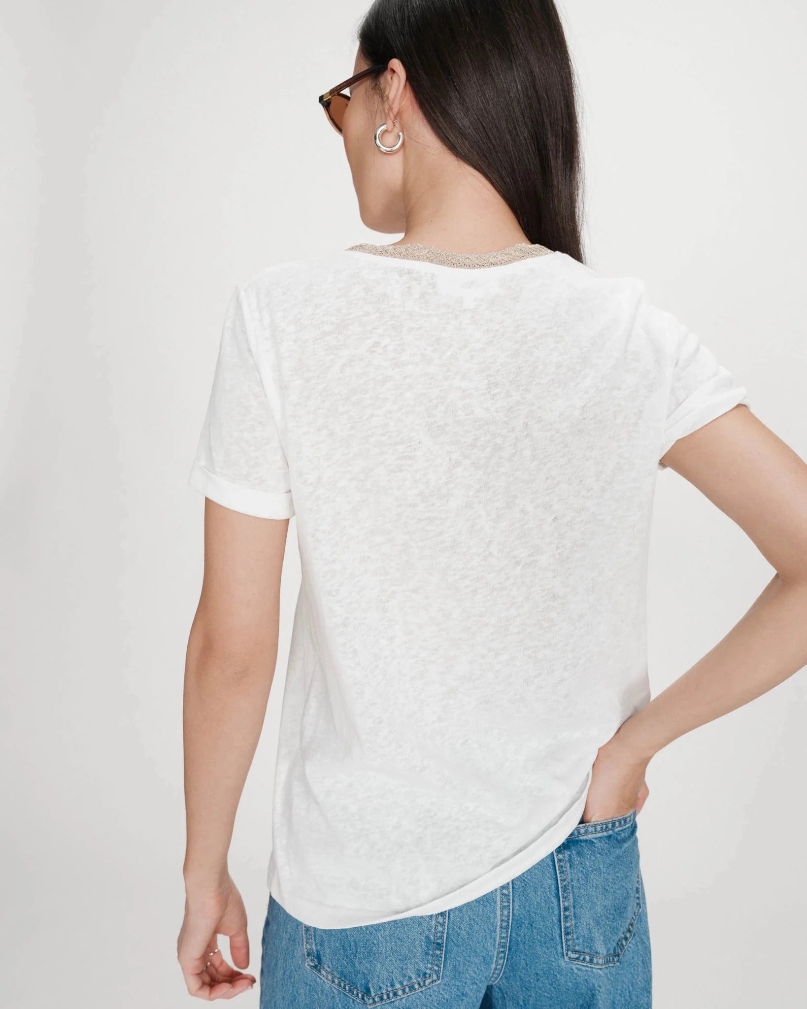 picture of Grace & Mila Vasco T-Shirt - Ivory - Number Two - womens - fashion - clothing - Grace & Mila 4
