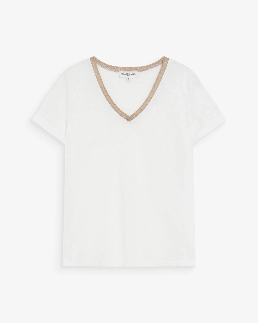 picture of Grace & Mila Vasco T-Shirt - Ivory - Number Two - womens - fashion - clothing - Grace & Mila 5