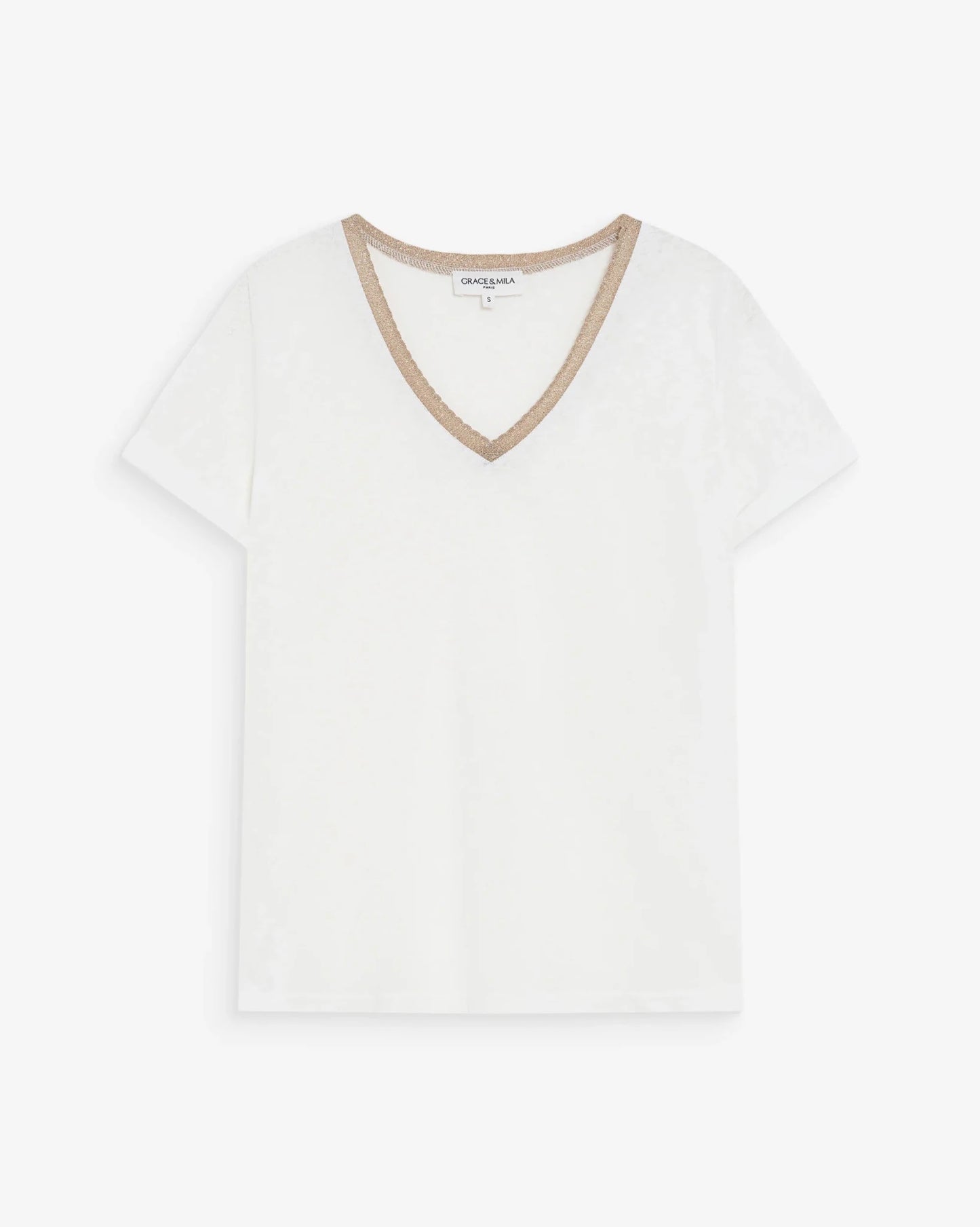 picture of Grace & Mila Vasco T-Shirt - Ivory - Number Two - womens - fashion - clothing - Grace & Mila 5