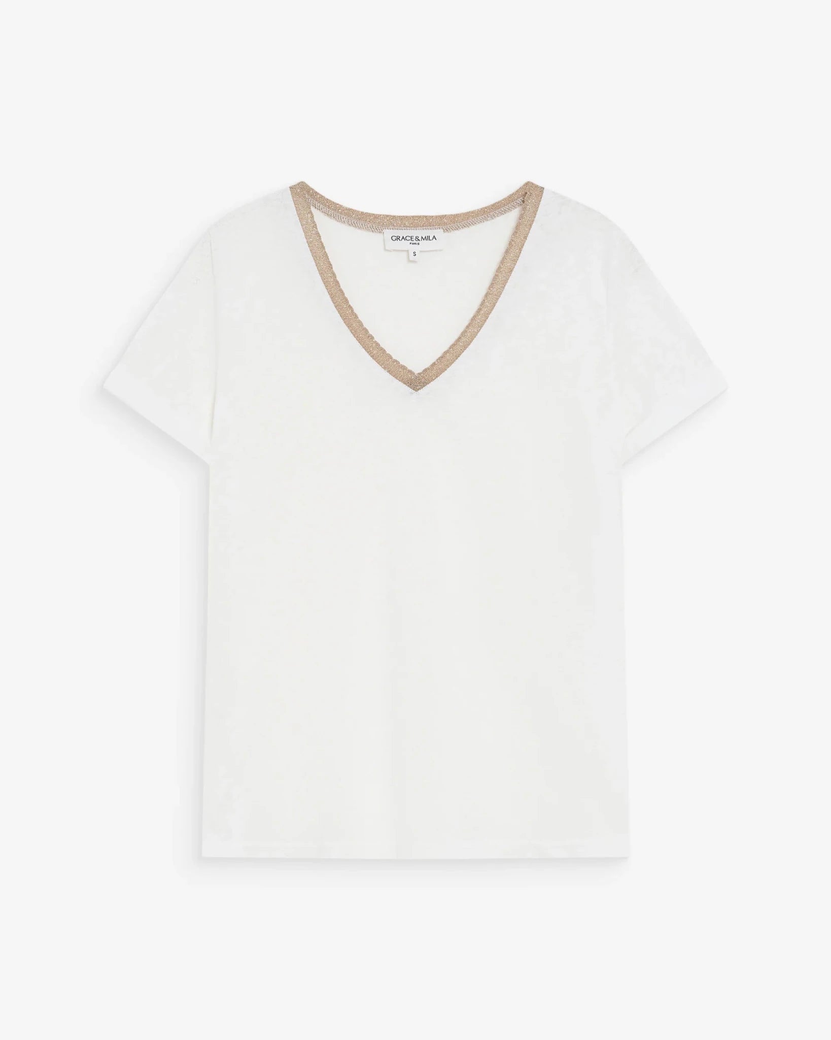 picture of Grace & Mila Vasco T-Shirt - Ivory - Number Two - womens - fashion - clothing - Grace & Mila 5