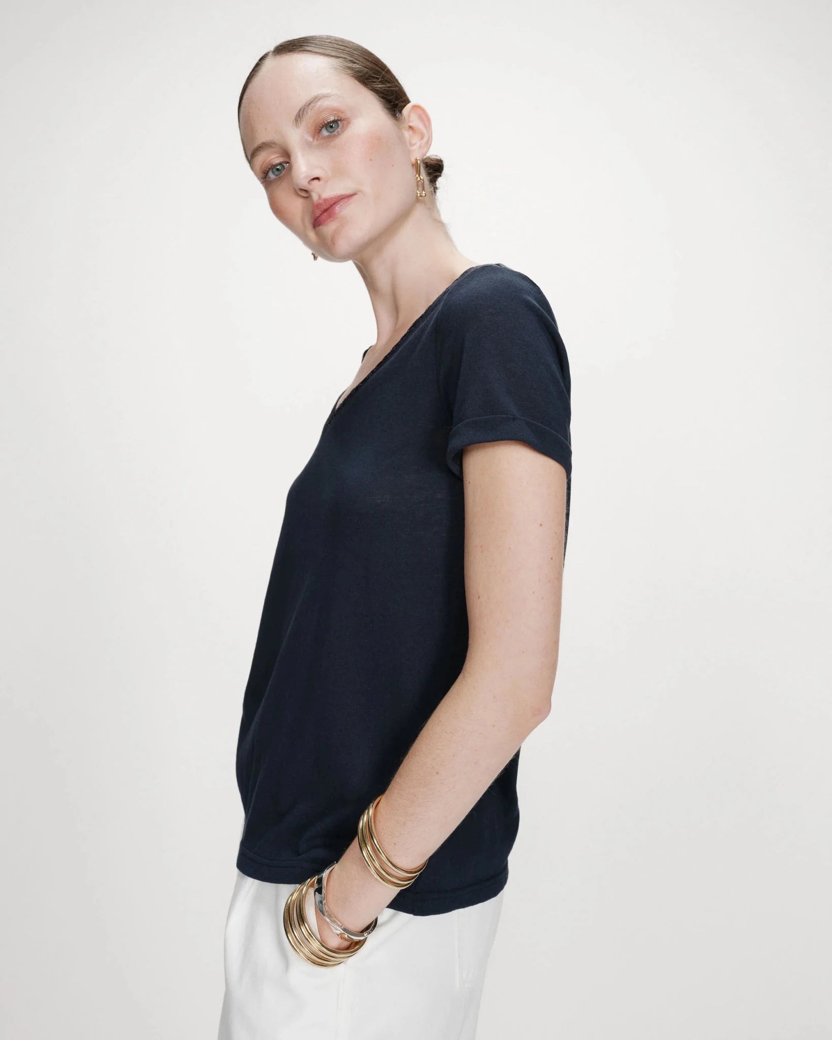 picture of Grace & Mila Vasco T-Shirt - Marine - Number Two - womens - fashion - clothing - Grace & Mila 2