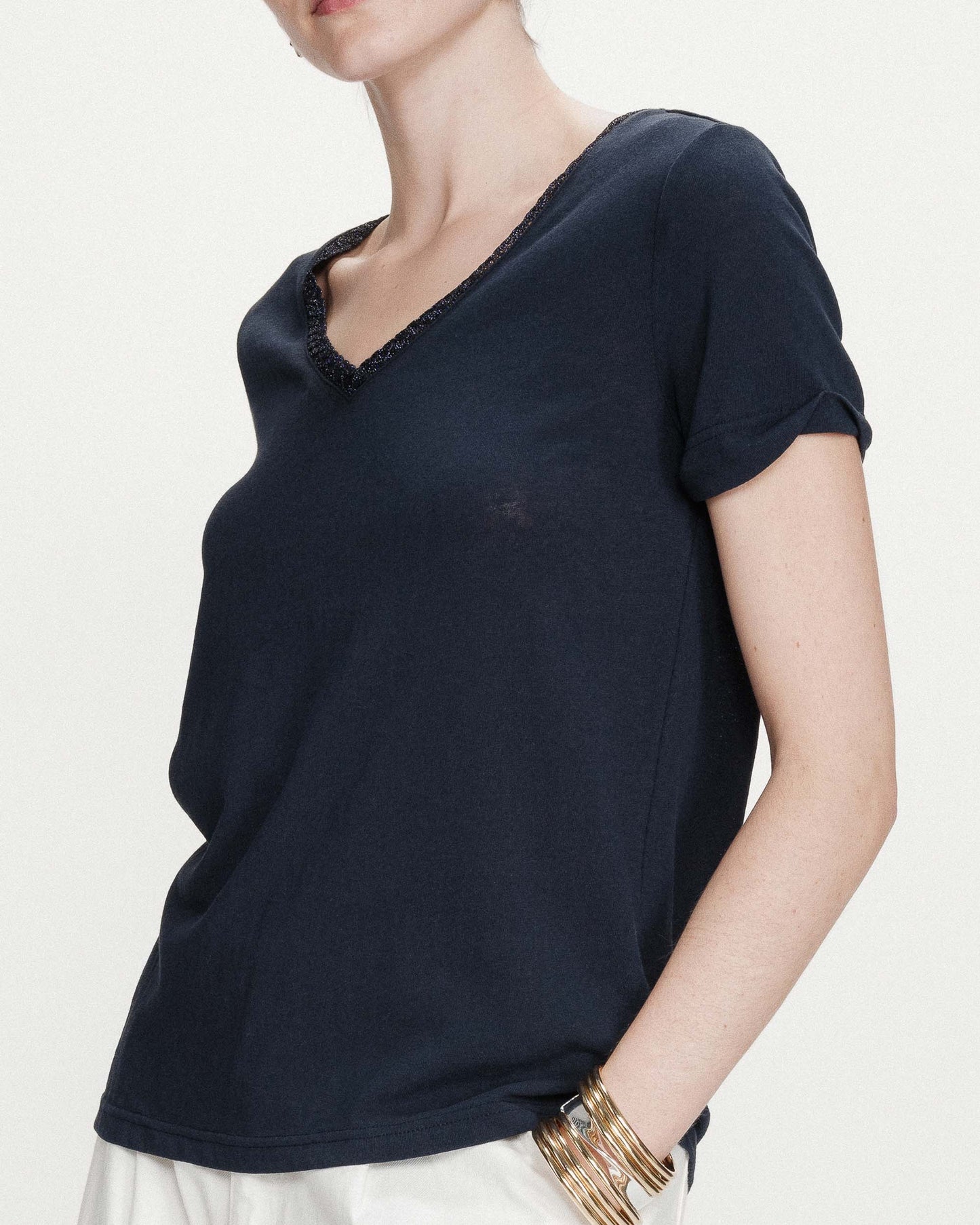 picture of Grace & Mila Vasco T-Shirt - Marine - Number Two - womens - fashion - clothing - Grace & Mila 3