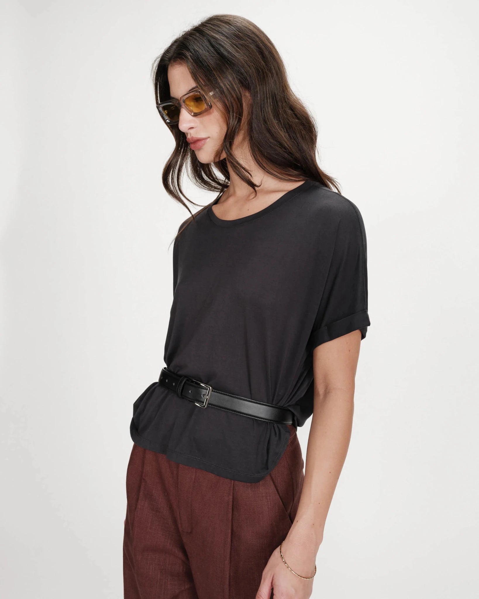 picture of Grace & Mila Parma T-Shirt - Carbon - Number Two - womens - fashion - clothing - Grace & Mila 3