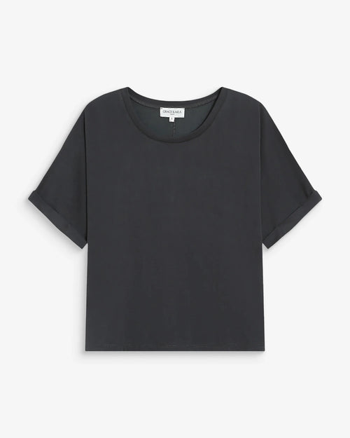 picture of Grace & Mila Parma T-Shirt - Carbon - Number Two - womens - fashion - clothing - Grace & Mila 1