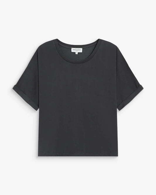 picture of Grace & Mila Parma T-Shirt - Carbon - Number Two - womens - fashion - clothing - Grace & Mila 1