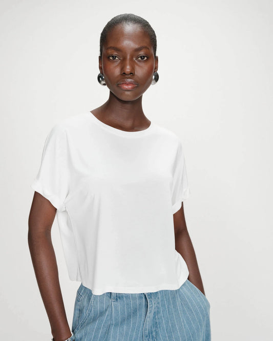picture of Grace & Mila Parma T-Shirt - Ivory - Number Two - womens - fashion - clothing - Grace & Mila 1