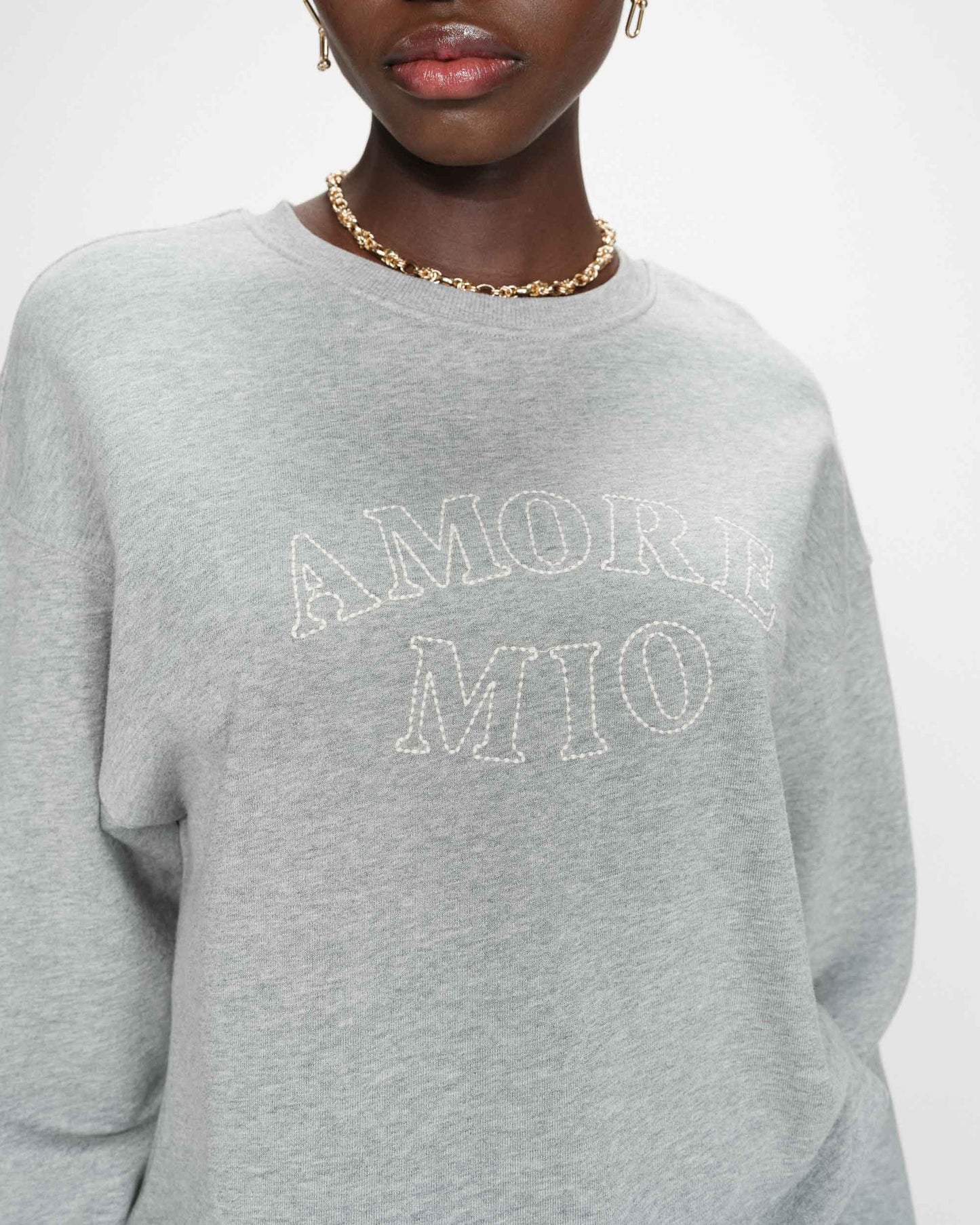 picture of Grace & Mila Valino Pacifico Sweatshirt - Gris - Number Two - womens - fashion - clothing - Grace & Mila 2
