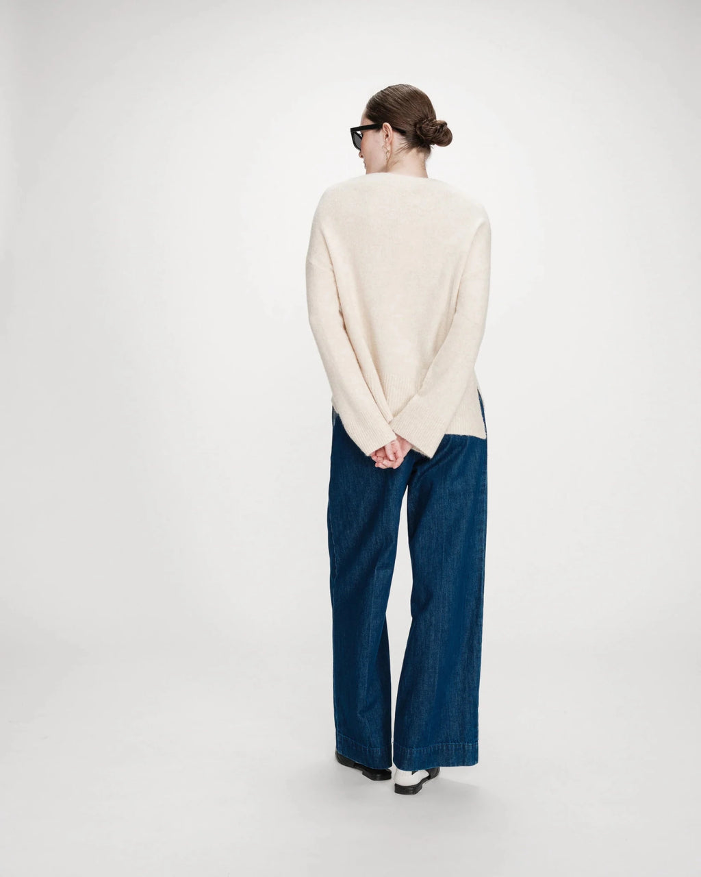 picture of Grace & Mila Viggo Jumper - “Ciao Bella” Cream/Marine - Number Two - womens - fashion - clothing - Grace & Mila 4