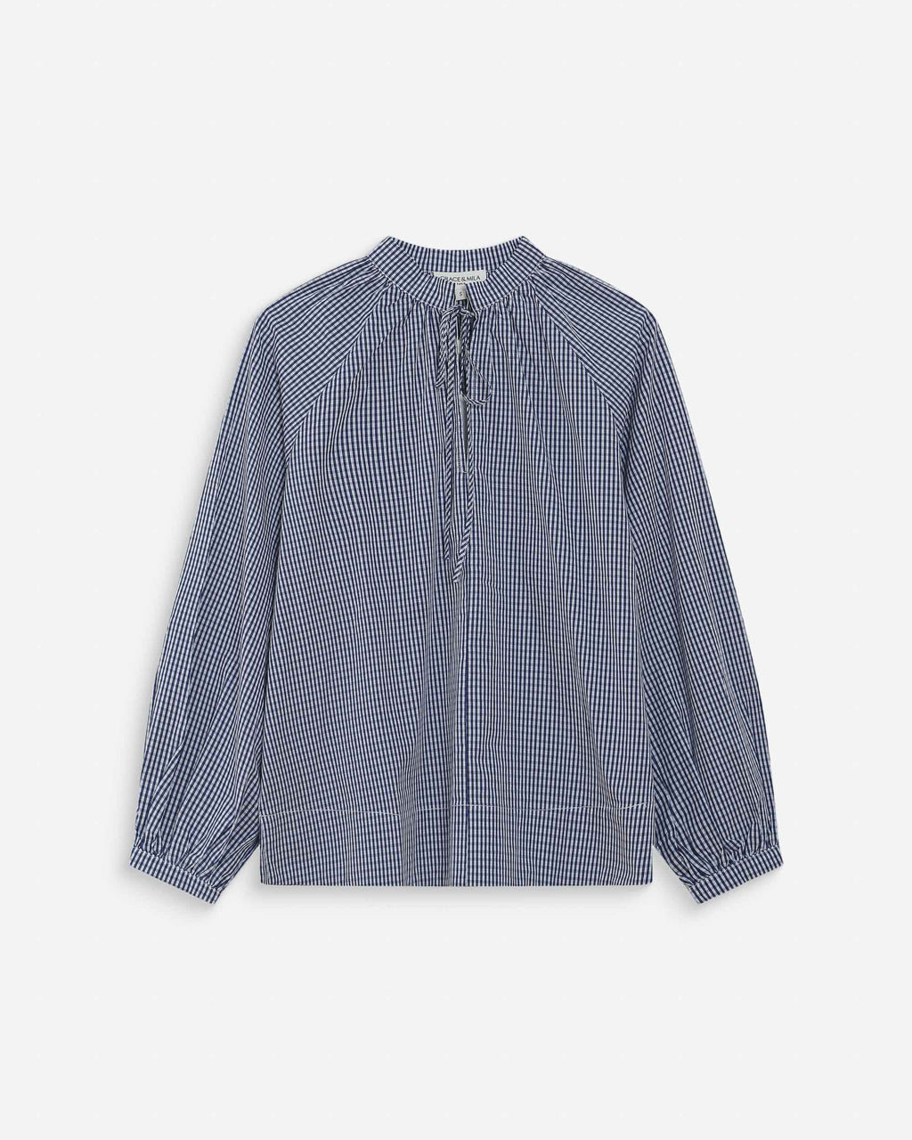 picture of Grace & Mila Varry Blouse - Marine Check - Number Two - womens - fashion - clothing - Grace & Mila 6